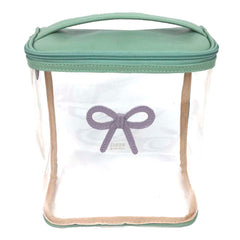 Necessaire Mami Laço Rococó em Couro e Vinil Personalizado