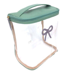 Necessaire Mami Laço Rococó em Couro e Vinil Personalizado