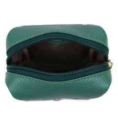 Necessaire Mami Mini Laço Rococó Esmeralda com Lilás Liso Pronta Entrega