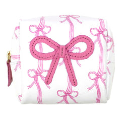 Necessaire Mami Mini Estampa Listra de Laços Laço Rococó Rosa Orquídea Pronta Entrega