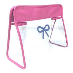 Necessaire Mami Pirâmide Laço Rococó Rosa Orquídea com Sky Pronta Entrega