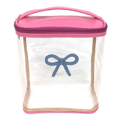 Necessaire Mami Laço Rococó em Couro e Vinil Personalizado