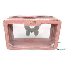 Necessaire Mini Crystal Borboleta em Couro Personalizada