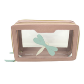 Necessaire Mini Crystal Libélula em Couro Personalizada