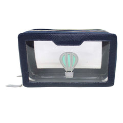 Necessaire Mini Crystal Little Ballon em Couro Personalizada