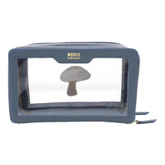 Necessaire Mini Crystal Cogumelo em Couro Personalizada