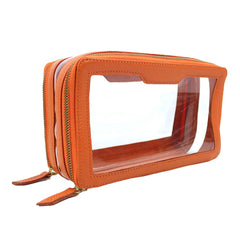 Necessaire Mini Crystal Tangerina Liso Pronta Entrega