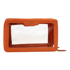 Necessaire Mini Crystal Tangerina Liso Pronta Entrega