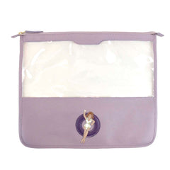 Necessaire Molhado P Lilás Liso com Purple Liso Pronta Entrega