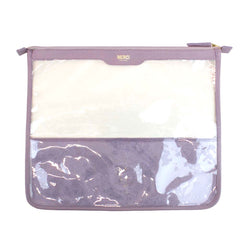 Necessaire Molhado P Lilás Liso com Purple Liso Pronta Entrega