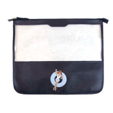 Necessaire Molhado P em Couro e Vinil Personalizada