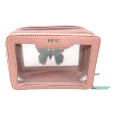 Necessaire Nano Crystal Borboleta em Couro e Vinil Personalizada