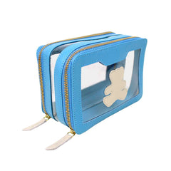 Necessaire Nano Crystal Little Bear em Couro e Vinil Personalizada