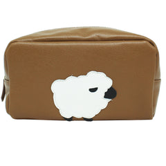 Necessaire Ovelha G em Couro Personalizado