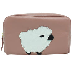Necessaire Ovelha M em Couro Personalizado