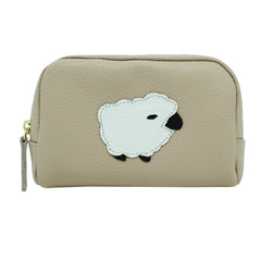 Necessaire Ovelha P em Couro Personalizado
