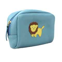 Necessaire P Little Lion Aqua Liso com Lima Liso e Caramelo Liso Pronta Entrega