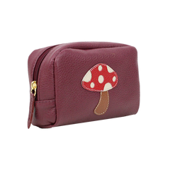 Necessaire Little Cogumelo P em Couro Personalizado