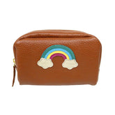 Necessaire Arco Íris P em Couro Personalizado