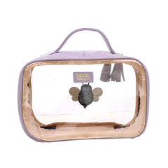 Necessaire Crystal P Abelha em Couro e Vinil Personalizado