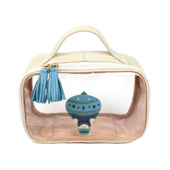 Necessaire Crystal P Balão Otto em Couro e Vinil Personalizado