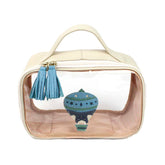 Necessaire Crystal P Balão Otto em Couro e Vinil Personalizado