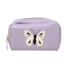 Necessaire Borboleta P em Couro Personalizado