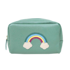 Necessaire Arco Íris P em Couro Personalizado