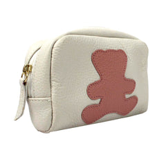 Necessaire P Little Bear Off White Liso com Algodão Doce Liso Pronta Entrega