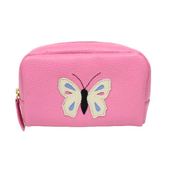 Necessaire Borboleta P em Couro Personalizado