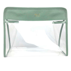 Necessaire Mami Pirâmide em Couro e Vinil personalizada