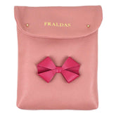 Porta Fralda Laço em Couro Personalizada