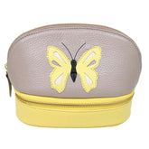 Necessaire Charlotte Borboleta em Couro Personalizada