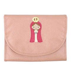 Necessaire Porta Laço Nossa Senhora em Couro Personalizada