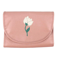 Necessaire Porta Laço Tulipa em Couro Personalizada