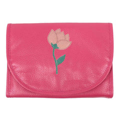 Necessaire Porta Laço Tulipa em Couro Personalizada