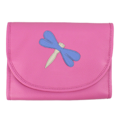 Necessaire Porta Laço Libélula em Couro Personalizada