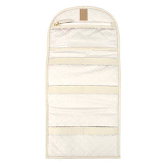 Necessaire Porta Laço Bordado Carrossel em Couro Personalizada