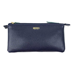 Porta Óculos Duplo Marinho Liso com Jade Pronta Entrega