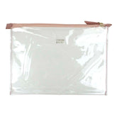 Necessaire Crystal Retangular Algodão Doce Liso Pronta Entrega