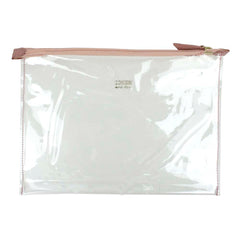 Necessaire Crystal Retangular Algodão Doce Liso Pronta Entrega