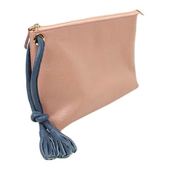 Necessaire Sandrine G Algodão Doce Liso com Oceano Pronta Entrega