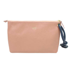 Necessaire Sandrine G Algodão Doce Liso com Oceano Pronta Entrega