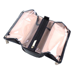 Necessaire Triple Preto Paris com Off White Lesard Pronta Entrega