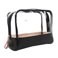 Necessaire Vicky M em Vinil e Couro Personalizada