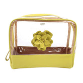 Necessaire Vicky M Camélia em Couro e Vinil Personalizado