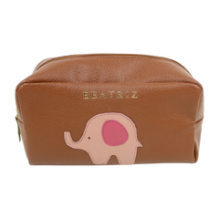 Necessaire Little Elephant G em Couro Personalizado