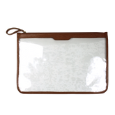 Pasta A4 Crystal Caramelo Lesard Pronta Entrega