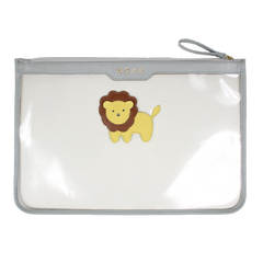 Pasta A4 Crystal Little Lion em Couro e Vinil Personalizada