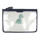 Pasta A4 Crystal Little Dino em Couro e Vinil Personalizada
